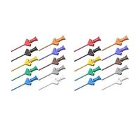 Iyalezirk P5003 20 Pcs SMD IC Test Crochet Clip Mini Grabber pour Jumper DIY Breadboard Oscilloscope Analyseur Logique