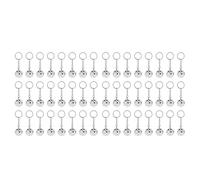 Iyalezirk Porte-CléS Boule Disco, 48 PièCes, Cadeaux de FêTe Boule Disco, Porte-CléS Disco des AnnéEs 70, Porte-CléS Boule à Facettes ArgentéE, FêTe de