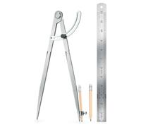 Iyalezirk Porte crayon de géométrie de boussole pour le travail du bois 12 pouces