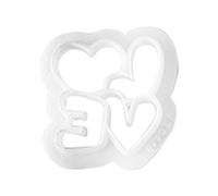 Iyalezirk Série Saint Valentin Amour Argile Moule Coeur Confessions Ornements Découpe Matrices DIY Outils d'Estampage