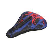 Iyalezirk Siège de vélo Mountain Bike Memory Foam Housse de coussin en mousse un rebond lent protection pour vélo, rouge bleu