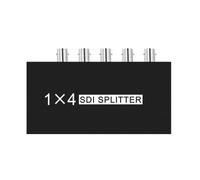 Iyalezirk Splitter SDI Numérique 1X4 Splitter Multimédia Adaptateur Extender SDI avec Vidéo TV 1080P pour Projecteurs, Moniteur Prise EU Facile à installer Facile à utiliser
