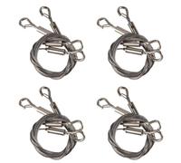 Iyalezirk Supports Robustes Réglables pour de Suspension D'Image - Lot de 8 Quincaillerie de Suspension, Câble Métallique en Acier Inoxydable de 2 M X 1,5 mm