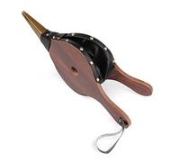 Iyalezirk Vintage Mini soufflet à soufflet marron foncé Cheminée souffleur traditionnel Poêle Allume-feu Ventilateur pour la maison Accessoires DIY Fireside
