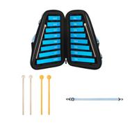 Iyalezirk Xylophone à plaque en aluminium 16 pour enfants, double rangée, piano à percussion portable pour éclairage