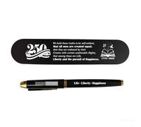 iyaone Stylo gel pour 250e anniversaire - Cadeau de déclaration d'indépendance, stylo à gel gravé patriotique, 1776-2026 article de collection commémoratif pour hommes, avocats, amateurs d'histoire