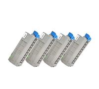 IYBYNYHN 4 Cartouches de Toner compatibles Compatible avec Opastel C532 C542 MC563 46490605 46490606 46490607 46490608 Fonctionne avec OKIDMIC532DN C542DN MC573 MC573DN