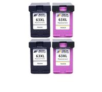 IYBYNYHN Cartouche à Encre 63xl Compatible à Nouveau fabriquée Compatible avec Une Utilisation avec 1110 1111 1112 2130 2131 2132 Options de Remplacement des imprimantes(2BK 2COLOR)