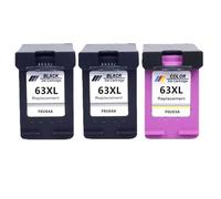IYBYNYHN Cartouche à Encre 63xl Compatible à Nouveau fabriquée Compatible avec Une Utilisation avec 1110 1111 1112 2130 2131 2132 Options de Remplacement des imprimantes(2BK 1COLOR)