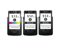 IYBYNYHN Cartouche à Encre Compatible PG512 CL513 Compatible avec Les imprimantes MP230 MP240 MP250 MP270 MP480 MX350 IP2700 Fonctionne avec des modèles 512xl 513xl(2BK 1COLOR)