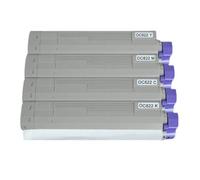 IYBYNYHN Cartouche de Toner Compatible 4 PCS Compatible avec C822 C822N C822DN Printers Color Type C7 44844616 15 14 13 43837112 11 10 09 Remplacement de la série 822
