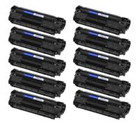 IYBYNYHN Cartouche de Toner Compatible Q2612A 1PK-10PK Rendement Compatible avec Les imprimantes Laser 12A 1020 1022N 3050 3052(10Pack Q2612A)