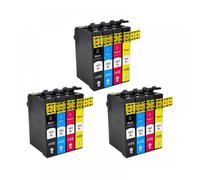 IYBYNYHN Cartouches à Encre compatibles Compatible avec 18xl T1811 T1814 Compatible avec Une Utilisation avec XP415 XP302 XP102 XP202 XP205 XP305 XP402 XP312 XP225 XP212 XP412 Printeurs(3 Set)