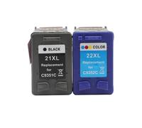 IYBYNYHN Cartouches à Encre compatibles Compatible avec imprimantes utilisant 21 22 21xl 22xl F380 F2280 3910 3915 3920 3930 3938 D1530 D1311 D1320(1 Set)