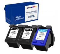 IYBYNYHN Cartouches à Encre Icehtank compatibles Compatible avec 21 22 Compatible avec Les modèles de Bureau D2320 D2330 D2345 D2360 D2430 D2445 D2460 F2110 F2120 F2128(2BK1C)