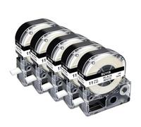 IYBYNYHN Lot de 2 Tubes adhésifs thermorétractables SU5S SU5Y SU11S SU11Y SU3W SU3Y compatibles avec l'étiqueteuse LW 300 LW400(5PK 11mm White)