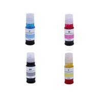 IYBYNYHN Recharge d'encre à Colorant Compatible avec imprimante GI 13 GI 23 GI 33 GI 43 GI 53 GI 63 GI 73 GI 83 G610 G510 G620 G540 G640 G550 G650 G670(1SET BK C M Y)