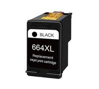 IYBYNYHN Remanufacturé 664 XL 664XL CARTRIE DE Couleur Couleur Compatible avec AVANCE Ink Ink Jet(HP 664xl 1bk)