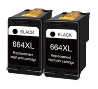 IYBYNYHN Remanufacturé 664 XL 664XL CARTRIE DE Couleur Couleur Compatible avec AVANCE Ink Ink Jet(HP 664xl 2bk)