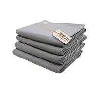 Iyengar Lot de 4 couvertures de Yoga colorées en Coton, Couverture colorée pour Yoga, Couverture de Yoga tissée à la Main (Gris)