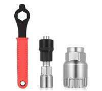 IYEREER 3 Pcs Extracteur de Manivelle de Vélo et Outil de Pédalier, 16mm Clé Démontage Boitier Pédalier Vélo, Extracteur Manivelle Velo, Outillage Velo, Demonte Cassette Vélos