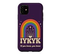 IYKYK If You Know You Know You Know Retro Rainbow Humour Coque pour iPhone 11