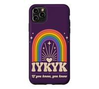 IYKYK If You Know You Know You Know Retro Rainbow Humour Coque pour iPhone 11 Pro Max