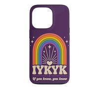 IYKYK If You Know You Know You Know Retro Rainbow Humour Coque pour iPhone 13 Pro