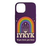 IYKYK If You Know You Know You Know Retro Rainbow Humour Coque pour iPhone 14