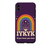 IYKYK If You Know You Know You Know Retro Rainbow Humour Coque pour iPhone XS Max