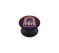 IYKYK If You Know You Know You Know Retro Rainbow Humour PopSockets PopGrip Adhésif