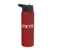 IYKYK | Si vous savez que vous savez | Trendy Zoomer Gen-Z Meme Stainless Steel Insulated Water Bottle