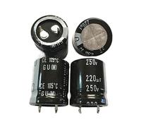 IYNWBJTS 2 Pcs 250V220UF 22X25 22X30MM Condensateurs Électrolytiques en Aluminium 250V220UF 22X25 22X30 22X35 25X20MM(22X30 10PCS)