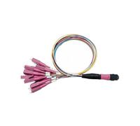 IYNWBJTS Câble 12 fibres MPO/UPC - SC LC - Faisceau de câbles - OM4 0,9 mm, coloré, faible perte - Mâle/Femelle(Low Loss Female 5m)