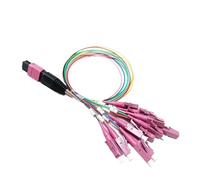 IYNWBJTS Câble 12 fibres MPO/UPC - SC LC - Faisceau de câbles - OM4 0,9 mm, coloré, faible perte - Mâle/Femelle(Std Loss Female 5m)