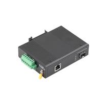 IYNWBJTS Commutateur POE de qualité industrielle 100M/1000M 1 port optique 1 port POE interface SC/SFP double fibre monomode(1 SFP-1 RJ45 100M)