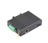 IYNWBJTS Commutateur POE de qualité industrielle 100M/1000M 1 port optique 1 port POE interface SC/SFP double fibre monomode(1 SFP-1 RJ45 1000M)