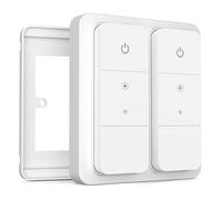 IYOKI® Pro Couvercle d'interrupteur pour Philips Hue Dimmer V2, Compatible avec Hue Switch Cover, Plaque d'adaptation pour interrupteur à distance, 2-Gang (1-Pack)