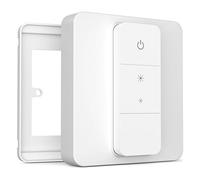 IYOKI® Standard Couvercle d'interrupteur pour Philips Hue Dimmer V2, Compatible avec Hue Switch Cover, Plaque d'adaptation pour interrupteur à distance, 1-Gang (2-Pack)