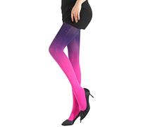 IYOU Briller Strass Collants Collants Violet Bling Cristal Bas Sexy Engrener Haute Taille Collants pour Femmes et Filles Taille Unique