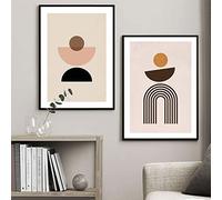 iYoucase Arch Balance Affiche Imprimer Balance Formes Murale Art Toile tableau Peinture Abstraite Géométrie Norbic Murale Tableaux Pour Salon Decoration À La Maison 30x50cmx2 Sans Cadre