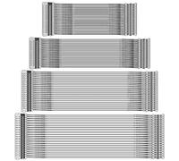 Iyowei 100PCS Bas de Ligne Carnassier en Acier Inoxydable 15/20/25/30 cm, Bas de Ligne Brochet Fil De Pêche Accessoires Pêche Eau Douce Mer