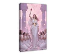 IYQTAGGH Dreamina-2025-08-06-5923-Eris - Décoration murale sur toile - Déesse grecque de la discorde - Décoration pour chambre à coucher, bureau, chambre, cadeau - 50 x 75 cm