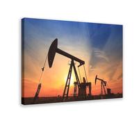 IYQTAGGH Poster sur toile avec unité de pompage d'huile - Décoration murale pour salon, chambre à coucher - 30 x 45 cm