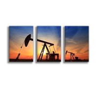IYQTAGGH Poster sur toile avec unité de pompage d'huile - Décoration murale pour salon, chambre à coucher - 40 x 60 cm