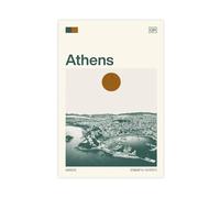 IYQTAGGH Poster sur toile d'art grec de voyage Athènes pour chambre à coucher, bureau, chambre, cadeau 40 x 60 cm