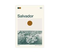 IYQTAGGH Poster sur toile Voyage au Salvador et au Brésil - Décoration pour chambre à coucher, bureau, chambre - Cadeau 60 x 90 cm