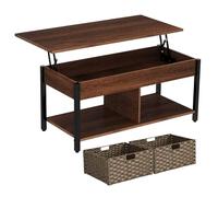 IYRYSOTT Tables Basses, Table Basse Salon en Bois,Table Basse Grand modèle,for Tenir des Livres de collation de Fruits dans Le Salon Chevet Petit Bureau(Color:Brown)