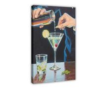 IYTAFGYT Impression sur toile « How to Make The Perfect Martini » - 40 x 60 cm