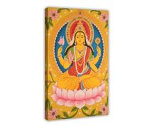 IYTAFGYT Lakshmi, Poster sur toile de la déesse hindoue, art mural, 30 x 45 cm